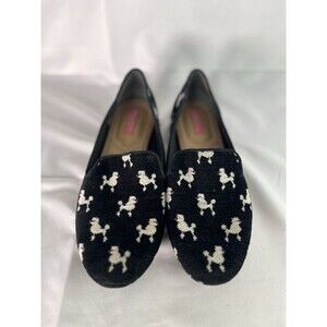 Isaac Mizrahi NEW YORK isZAREK DOCKS" Women's Slip on SHOES SIZE 7M BLACK FABRIC